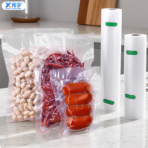 Sacs sous vide transparents en maille PA en gros, sacs d'emballage réutilisables en plastique gaufré pour saucisses, fromages, fruits, légumes, sandwichs - Product Image 2