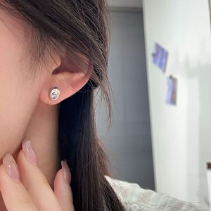 Kaiming S925 Sterling <b>Silver</b> <b>Stud</b> Earrings 24k Gold Plated Oval Geometric Everyday Wear Fine Jewelry - Product Image 3