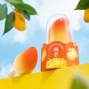 Es Krim Peachy Fook Mang Kotak Ekspor-Rasa Persik Madu Persik & Mangga & Apel - Product Image 1