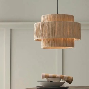 Ancient Vine Pavilion Straw Woven Pendant Lamp A563 Hotel Room <b>Decorative</b> <b>Lighting</b> Fixture - Product Image 2