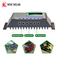 Contrôleur de charge solaire PWM 12V WHC 30A, régulateur de charge de batterie solaire pour la charge de moto électrique