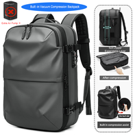 Sac à dos de voyage sous vide avec pompe à air intégrée, extensible de 5 cm, en tissu Oxford imperméable, avec serrure antivol TSA, grande capacité pour les voyages modernes
