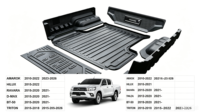 Revêtement de benne de camionnette robuste pour Toyota Hilux Revo Travo 2026 Ranger Triton D-Max Navara Amarok 2015-
