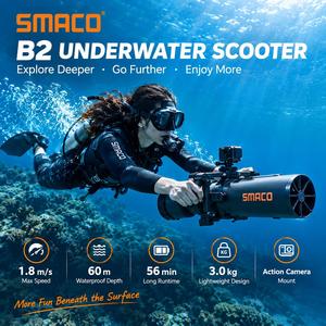 SMACO B2 Unterwasser-Scooter, Tragbarer Tauchscooter mit Abnehmbarem Akku - Product Image 4