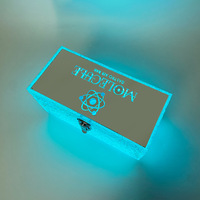 Logo personnalisé Bar LED acrylique boîte à vin vin alimentaire LED veines de glace affichage miroir boîte à vin boîte de nuit LED présentateur de bouteilles