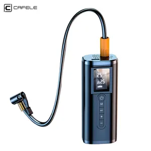 CAFELE Car Electric Tyre Inflator Portable Air Pump Cordless Digital Flashlight Car Air Compressor With Built-in Power Bank