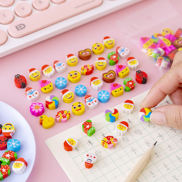 Creative Cartoon Eraser for Pupils Cute Mini Eraser for Children Stationery Gifts