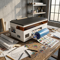 Imprimante et laminateur UV DTF A3 30 cm certifiée Allprint pour la fabrication d'étiquettes et d'autocollants en cristal OEM