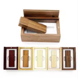 Custom Logo Wooden <b>Box</b> Set Promotional Gift Usb Flash Drive <b>Memory</b> Stick - Product Image 2