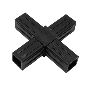 Conector de Tubo Recto de Alta Resistencia de 25 mm, Junta de Tubo Cuadrado de Dos Vías para Extensión de Tuberías - Product Image 3