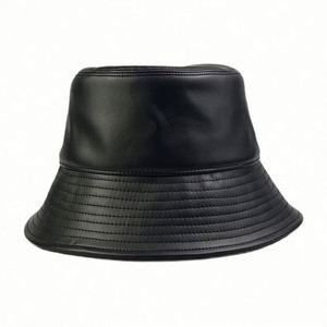 Wholesale High Quality Custom Designer Reversible Wholesale Blank Snakeskin Pu Leather Bucket <b>Hat</b> - Product Image 3