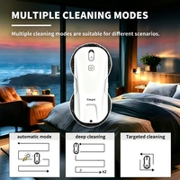 Robot de nettoyage de vitres électrique ultra-mince T11 de 60 mm OEM/ODM avec 4 buses atomisantes pour la nettoyage des vitres de balustrades de grande hauteur, des foyers et des camping-cars