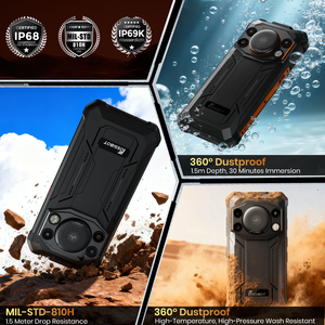 Smartphone <span class=keywords><strong>robuste</strong></span> Fossibot F110Pro IP68/69K, grand haut-parleur, 10000 mAh, 5G, téléphone Android, conçu pour la construction, les activités de plein air et les chantiers difficiles - Product Image 2