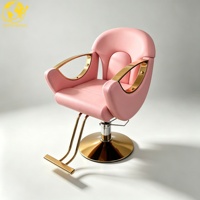 360 °   Chaise de barbier pivotante multicolores |   Chaise de salon en cuir PU avec dossier inclinable réglable pour salon de beauté