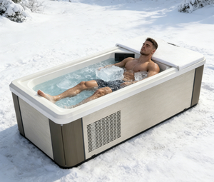 Baignoire de plongeon froid tout-en-un avec logo personnalisé, filtre intégré et équipement de spa pour bain de glace - Product Image 1