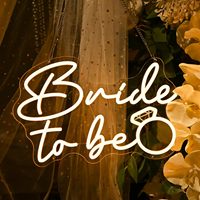 Neonawall Enseigne néon « Bride to Be » pour future mariée et planificateurs de mariages, IP65, USB, à intensité variable, pour enterrement de vie de jeune fille et décoration de mariage