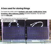 F01- 170*110*55MM 48PCS |   Cajón de Almacenamiento de Escritorio de un Solo Nivel, Apilable y Combinable para Joyería, Objetos Pequeños de Plástico, Ropa de Cama