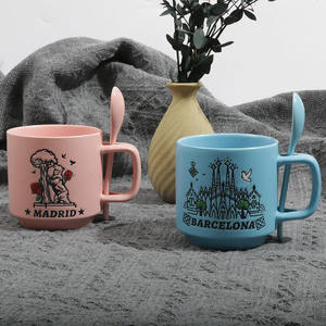 Tasse en céramique personnalisée peinte à la main, design créatif et tendance, compatible lave-vaisselle et micro-ondes, pour bureau, eau, lait, café - Product Image 1