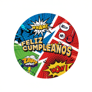 Piñata de Papel Novedosa para Fiesta de Cumpleaños de Superhéroes, 43x43cm, Bolsa de 12 Piezas - Product Image 2