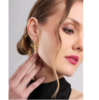 Boucles d'oreilles pendantes abeille dorées, motif abeille, élégantes, légères, inspirées de la nature, bijoux de mode pour femmes