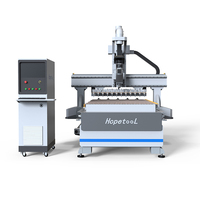 Routeur CNC à changement d'outil automatique avec broche refroidie par air 9KW 4X8