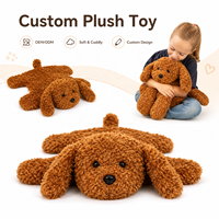 Peluche lestée personnalisée, jouet en peluche micro-ondable, jouet en peluche sur mesure, jouet doux lesté de 5 lb avec billes, jouet à câliner, anti-stress