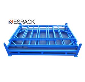 Metallo industriale acciaio pieghevole magazzino tessuto e tessuto impilamento cremagliere per una buona conservazione - Product Image 1