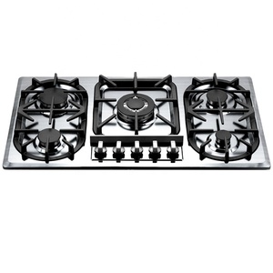 Cuisinière à gaz en acier inoxydable de 0.7MM d'épaisseur, cuisinière à gaz à 5 brûleurs avec Valve de <span class=keywords><strong>Chant</strong></span> - Product Image 2