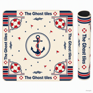 Tapis <span class=keywords><strong>de</strong></span> Mahjong <span class=keywords><strong>de</strong></span> conception originale, série <span class=keywords><strong>Navigation</strong></span>, durable et robuste, pour plusieurs joueurs, intérieur/extérieur, pour fêtes, tapis <span class=keywords><strong>de</strong></span> Mahjong américain - Product Image 4
