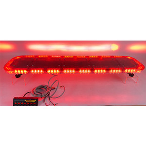 Barre lumineuse de signalisation Golddeer de 47 pouces, nouvelle conception, barre lumineuse <span class=keywords><strong>LED</strong></span> rouge, lumière stroboscopique d'avertissement, bonne résistance à l'eau pour les camions de pompiers, les ambulances - Product Image 1