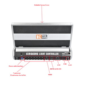Contrôleur d'éclairage de scène haute performance avec console KingKong 7 univers et écran tactile 512 pour contrôleur de spectacle - Product Image 4