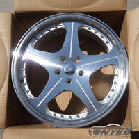 Rines Deportivos Fonyee JDM de 5 Radios y Diseño Cóncavo de 18 y 19 Pulgadas, 5x112/120/114.3, Plateados, de Aleación para BMW, Mercedes, Audi, Toyota