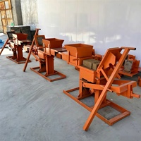Machine à briques et blocs en terre cuite écologique, à emboîtement manuel, sans cuisson nécessaire