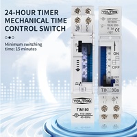 VOLTRIQ 16amp 220-250VAC Interruptor de temporizador Restablecimiento automático 24 horas 15 minutos Interruptor de temporizador mecánico Mini tipo