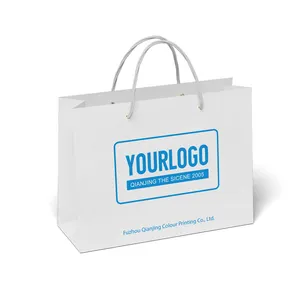 定制印花自有Logo奢侈品牌纸袋礼品购物服装小项链饰品包装纸袋