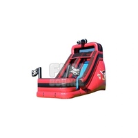 FAN BOUNCE Toboggan aquatique gonflable en PVC avec glissière - 18 pieds pour usage commercial et domestique en extérieur