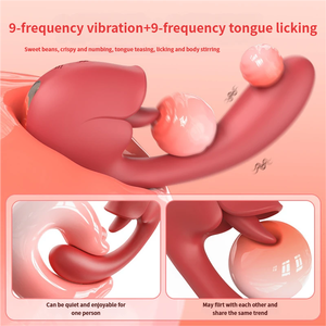 TT FOREST Juguetes Sexuales Femeninos 2 en 1 Vibrador con Lengua Estimulante, Masaje Relajante y Masturbador, Vibrador Sexual de Silicona Impermeable - Product Image 4