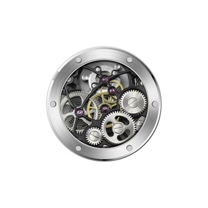 Montre squelette à remontage manuel pour homme, tourbillon, acier inoxydable 316L, verre saphir, bracelet en cuir, étanche 5ATM - Product Image 6