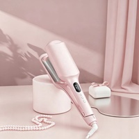 Fer à boucler à 3 barils à ions négatifs pour ondulations profondes avec revêtement en céramique, chauffe rapide en 30 secondes, fer à onduler portable pour tous types de cheveux