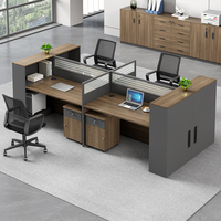 Bureau de direction moderne de haute qualité avec cloison en acrylique, table de bureau avec cloison, table d'ordinateur avec cloison