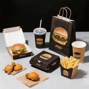 Caja de Embalaje Biodegradable Personalizada para Comida Rápida: Sándwiches, Hamburguesas, Alitas de Pollo, Galletas y Pan - Product Image 2