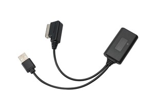 奥迪汽车批发黑色汽车蓝牙模块2合1辅助接收器音频适配器电缆 - Product Image 4