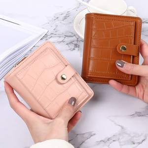 Fashion <strong>Zip</strong> <strong>Around</strong> Ladies Wallets <strong>Purse</strong> Custom Short <strong>Small</strong> Mini PU Leather Women Wallet - Product Image 1
