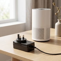 Adaptor Daya Universal 36W AC DC 12V 3A dengan Perlindungan Multi Proteksi dari Beban Berlebih dan Hubung Singkat, Bersertifikasi ETL CE KC, Colokan US EU Korea