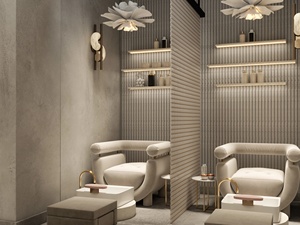 Modern Nail Salon Interior Design Custom Manicure <b>Mirror</b> Set One-Stop Nail Salon Furniture & Decoration Solution - Product Image 5