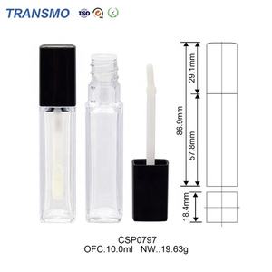 Tube de brillant à lèvres personnalisé 10 ml Contenant OEM Tube d'huile à lèvres Tube de brillant à lèvres vide givré avec pinceau personnalisé - Product Image 3