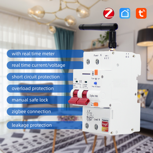 Interruptor Inteligente Tuya Zigbee 2P RCBO con Medidor Prepago, Temporizador, Protector de Voltaje y Corriente, Control por Voz, 63A Ajustable y Duradero - Product Image 5