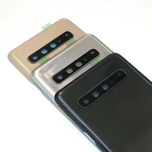 Vitre Arrière <span class=keywords><strong>pour</strong></span> <span class=keywords><strong>Samsung</strong></span> S10 5G S10 Plus <span class=keywords><strong>S10E</strong></span> Capot de Batterie <span class=keywords><strong>Coque</strong></span> Arrière Panneau de Remplacement avec Lentille de Caméra - Product Image 4