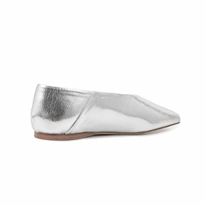 Classy Silver PU Women Autumn/Spring/Summer Slip-On Boat Shoes Fashion Square Toe Ballet <b>Flats</b> Cushioned Comfort - Product Image 5