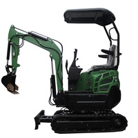 Importation de mini-excavatrices d'occasion électriques de 1,3 tonne, de type débroussailleuse de souches, fabriquées en Chine